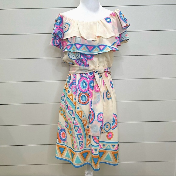 Julie Brown Bobbie Dress Off Shoulder - Picture 2 of 8